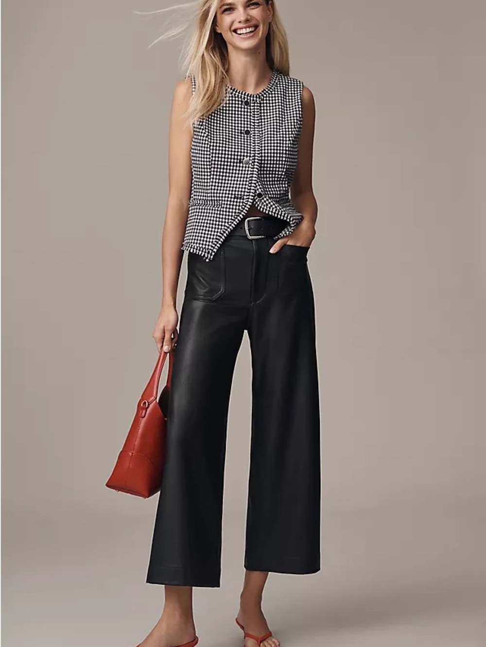 🔸NWT🔸Anthropologie Navy Leather Collette Pants